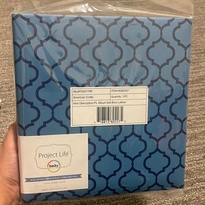 Blue Lattice photo album 6x8in.